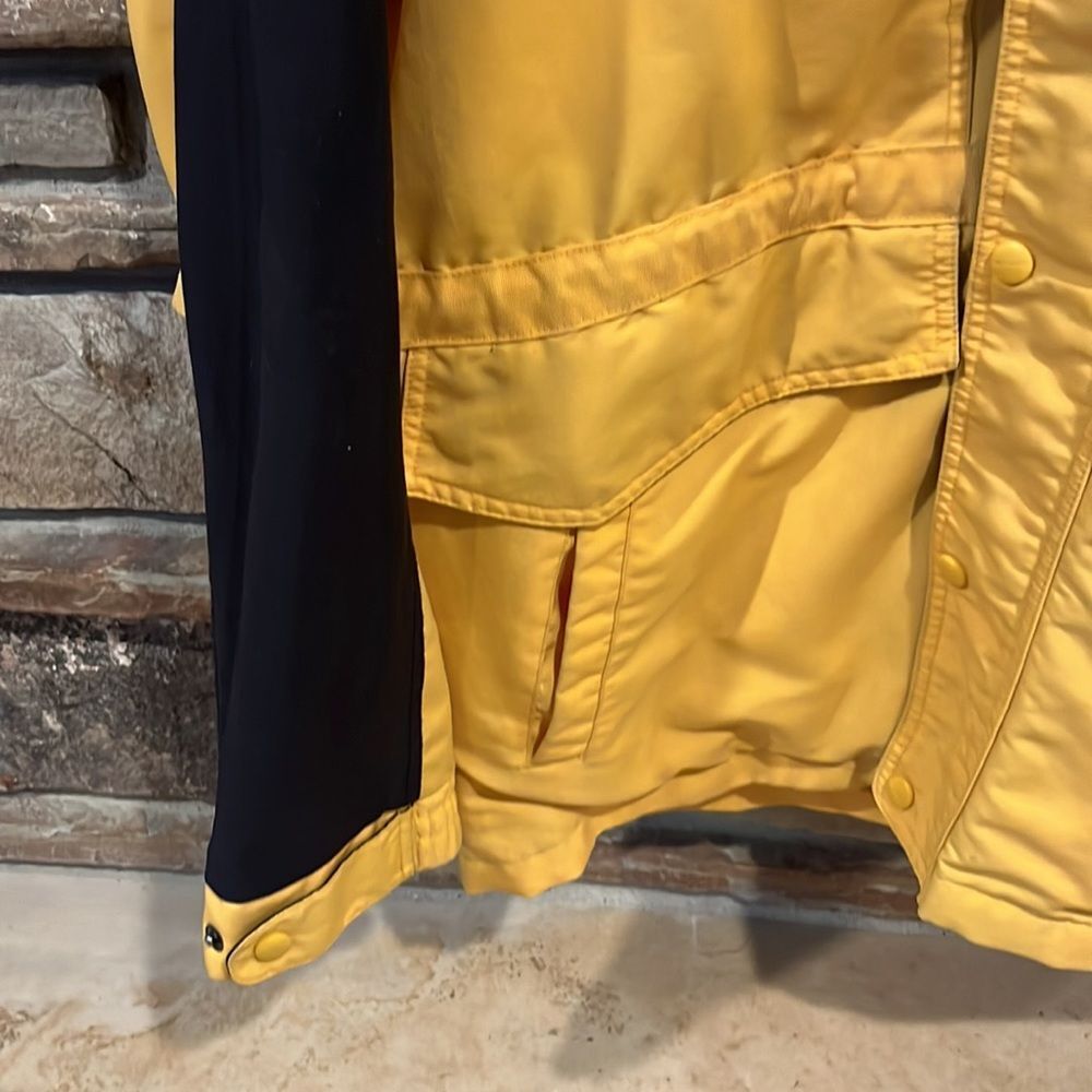 Carhartt Parka Coat Yellow and Black Heavy Cotton Mesh Lined Workwear - Picture 3 of 11